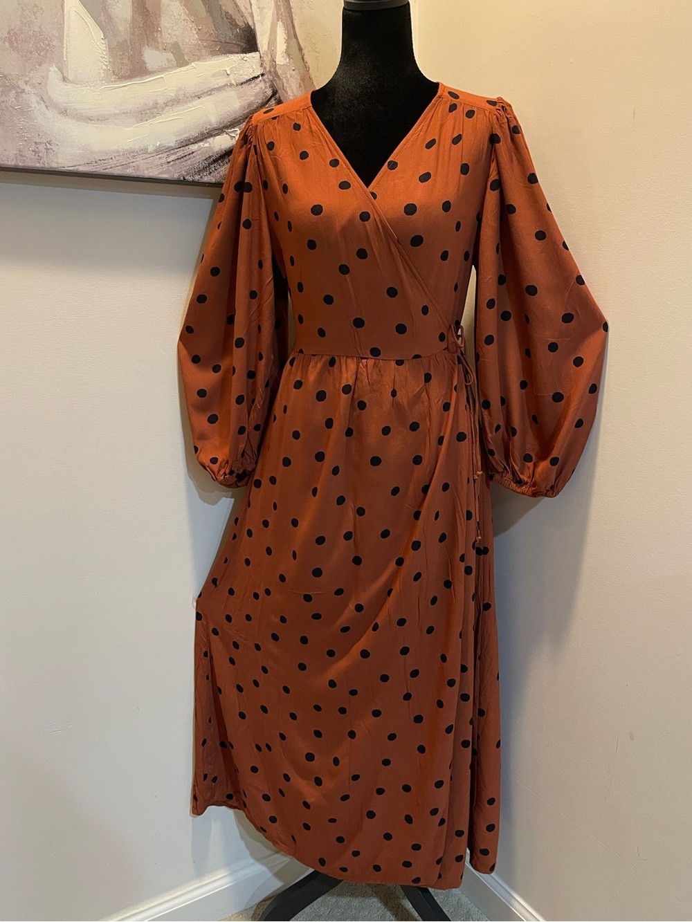 Next Polka Dot Wrap Midi Dress